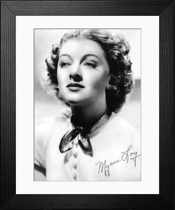Framed Print : Myrna Loy (1905-1993), American actress, c1930s-c1940s Framed Print : Myrna Loy (1905-1993), American actress, c1930s-c1940s