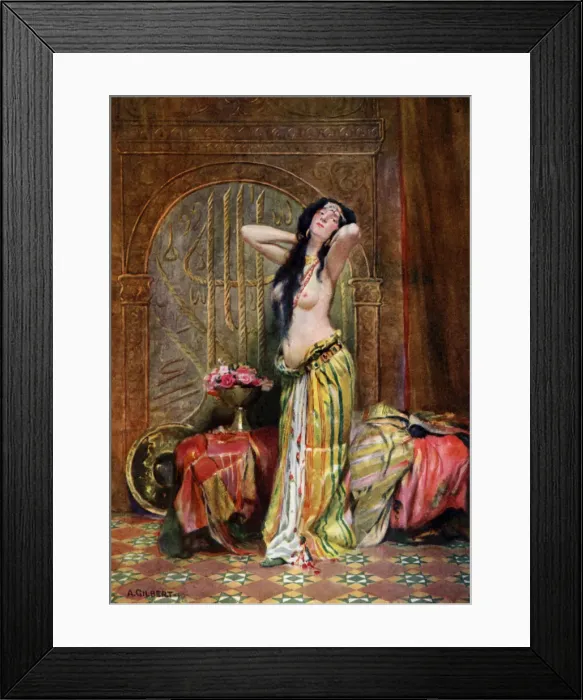 Framed Print : Eastern Girl, 1908-1909. Artist: Albert Gilbert