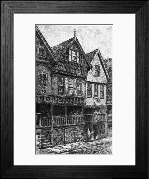 Framed Print : Bishop Lloyds Palace, Chester, 1908-1909 Framed Print : Bishop Lloyds Palace, Chester, 1908-1909