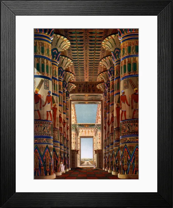 Framed Print : Hall of Columns, Karnak, Egypt, 1908-1909 Framed Print : Hall of Columns, Karnak, Egypt, 1908-1909