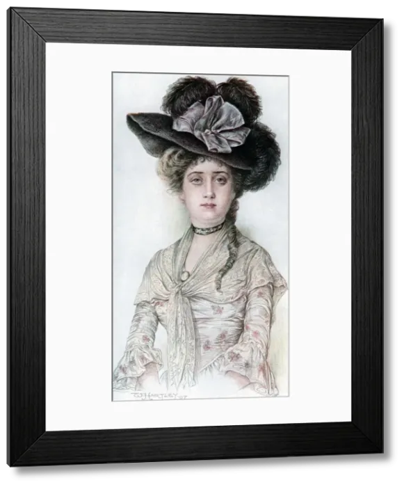 Framed Print : Nell, 1908-1909. Artist: William Hartley Waddington