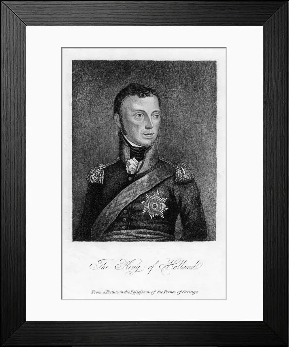 Framed Print : The King of Holland, 19th century Framed Print : The King of Holland, 19th century