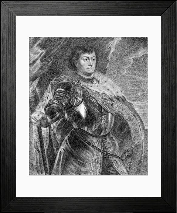 Framed Print : Charles the Bold, Duke of Burgundy. Artist: Pfeiffer Framed Print : Charles the Bold, Duke of Burgundy. Artist: Pfeiffer