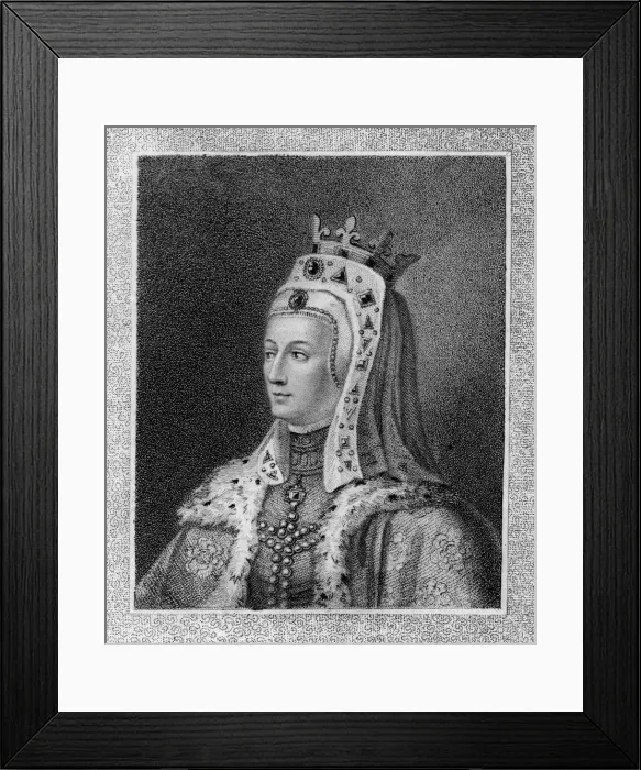 Framed Print : Isabella of France (c1295-1358), 18th century. Artist: W N Gardiner Framed Print : Isabella of France (c1295-1358), 18th century. Artist: W N Gardiner