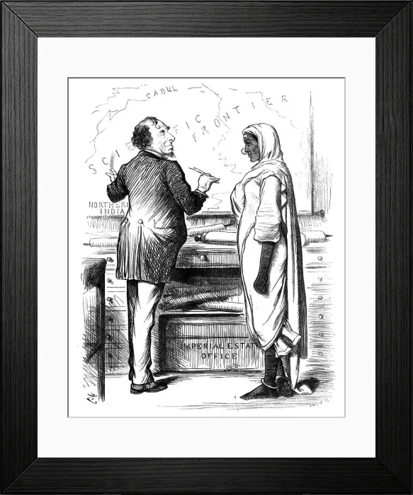 Framed Print : Whos to Pay?, 1878. Artist: Swain Framed Print : Whos to Pay?, 1878. Artist: Swain