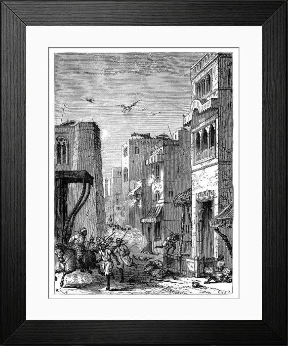 Framed Print : The British Troops Entering Multan, 19th century Framed Print : The British Troops Entering Multan, 19th century