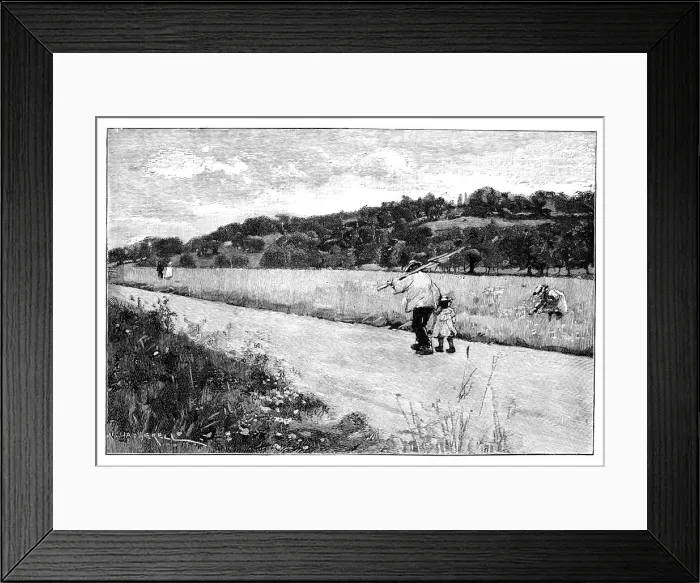 Framed Print : Runnymede, 19th century Framed Print : Runnymede, 19th century