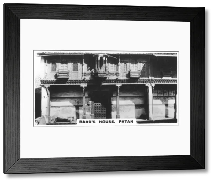 Framed Print : Bards house, Patan, India, c1925 Framed Print : Bards house, Patan, India, c1925