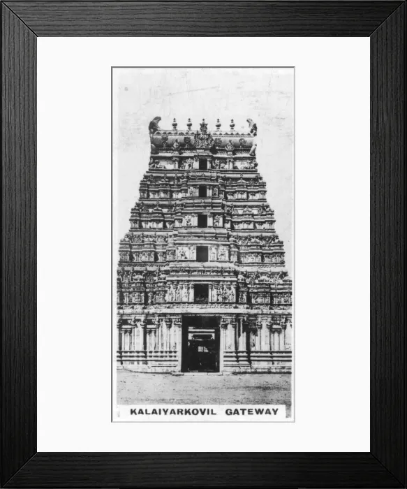 Framed Print : Kalaiyarkovil Gateway, India, c1925 Framed Print : Kalaiyarkovil Gateway, India, c1925