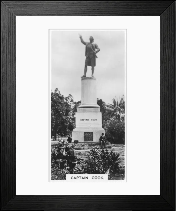 Framed Print : Captain Cooks statue, Australia, 1928 Framed Print : Captain Cooks statue, Australia, 1928