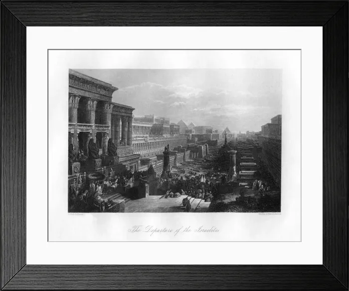 Framed Print : The Departure of the Israelites, 19th century. Artist: R Hinshelwood Framed Print : The Departure of the Israelites, 19th century. Artist: R Hinshelwood