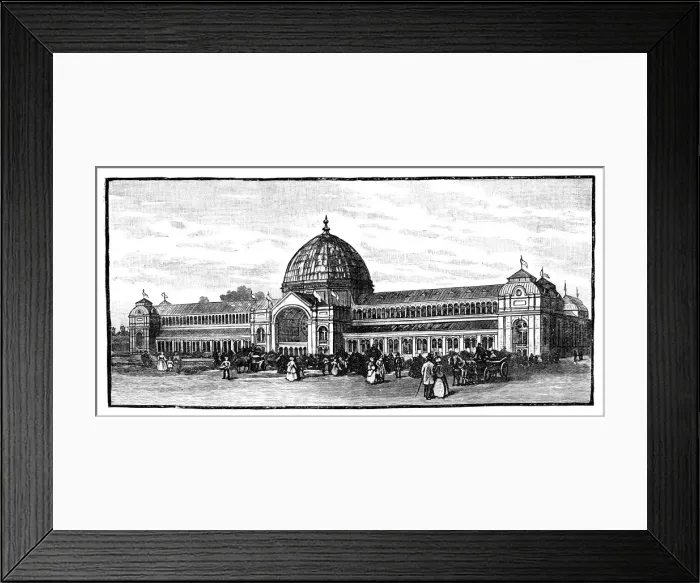 Framed Print : The Exhibition Building of 1862