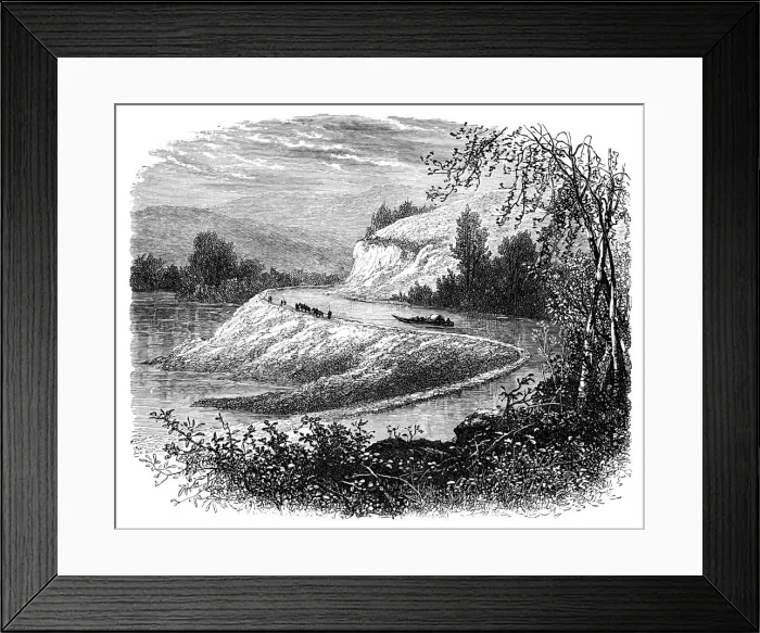 Framed Print : The James River and countryside near Richmond, Virginia, USA, 19th century Framed Print : The James River and countryside near Richmond, Virginia, USA, 19th century