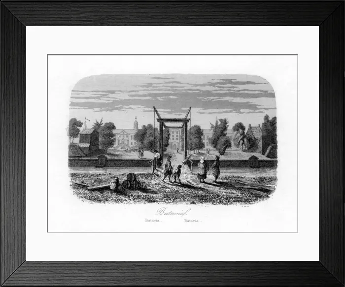 Framed Print : Batavia (Jakarta), Indonesia, c1840. Artist: N Remond Framed Print : Batavia (Jakarta), Indonesia, c1840. Artist: N Remond