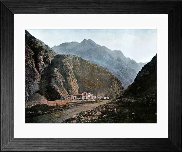 Framed Print : Station on a military road, Kaichaour, c1890. Artist: Gillot Framed Print : Station on a military road, Kaichaour, c1890. Artist: Gillot