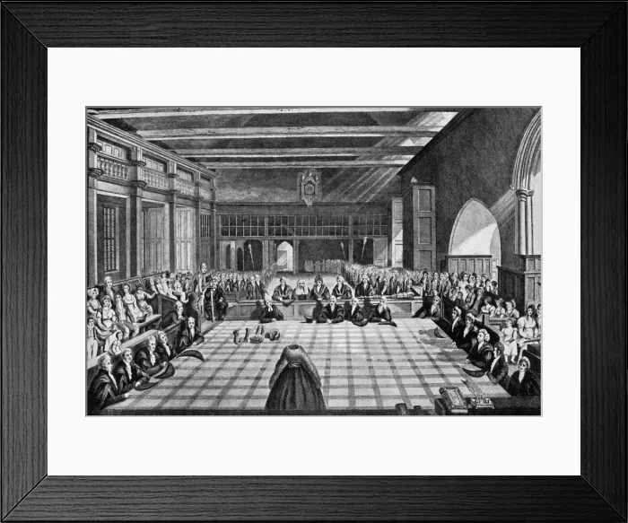 Framed Print : Presentation of sheriffs at Westminster, London, c1920 Framed Print : Presentation of sheriffs at Westminster, London, c1920