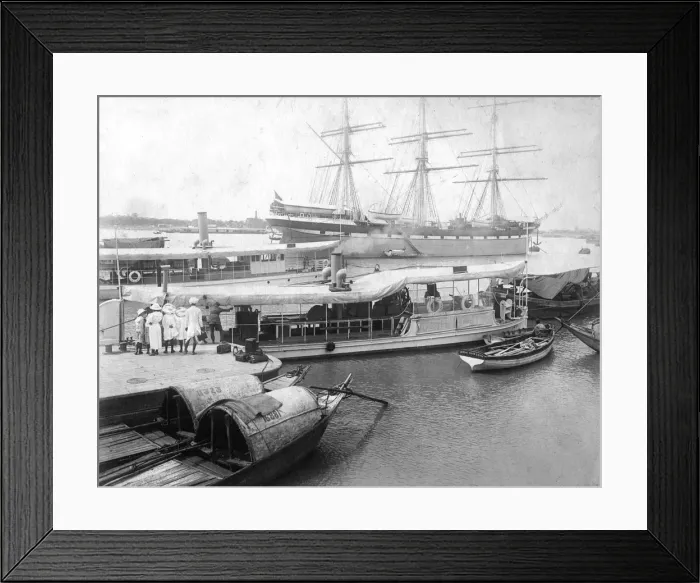 Framed Print : Bengal river, India, 1905-1906. Artist: FL Peters Framed Print : Bengal river, India, 1905-1906. Artist: FL Peters
