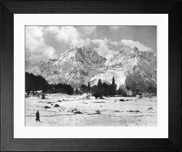 Framed Print : Sonamarg mountains, Kashmir, India, early 20th century. Artist: F Bremner Framed Print : Sonamarg mountains, Kashmir, India, early 20th century. Artist: F Bremner