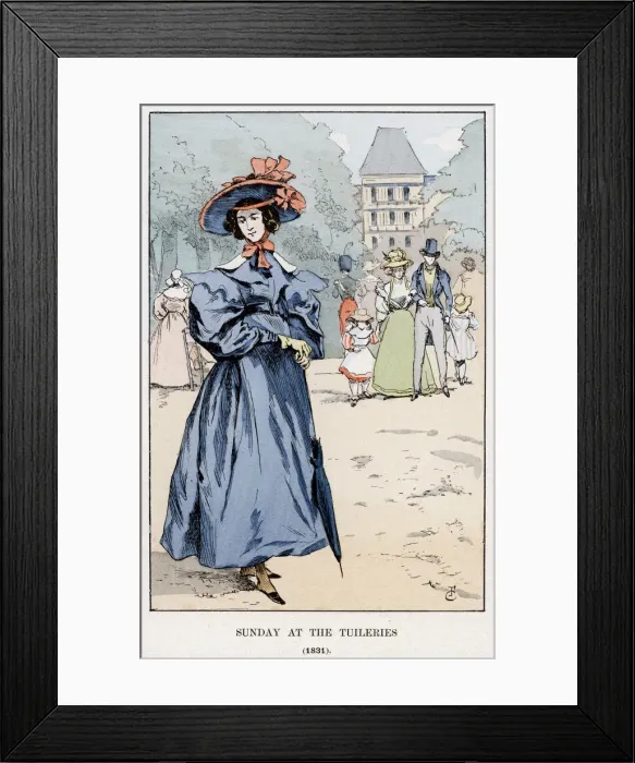 Framed Print : Sunday at the Tuileries, 1831, (1898) Framed Print : Sunday at the Tuileries, 1831, (1898)