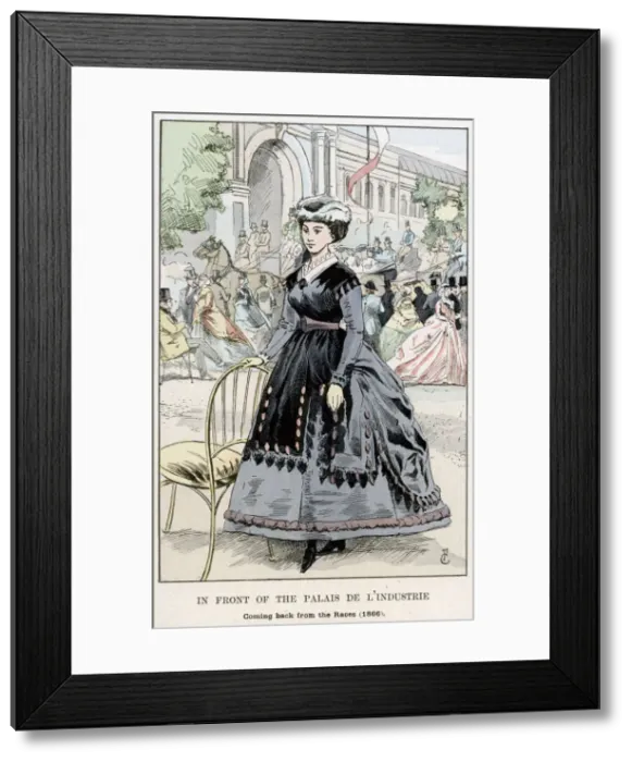 Framed Print : In Front of the Palais de l Industrie - Coming Back from the Races, 1866, (1898) Framed Print : In Front of the Palais de l Industrie - Coming Back from the Races, 1866, (1898)