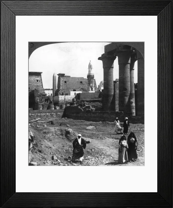 Framed Print : The Moslem mosque in the court of Luxor Temple, Thebes, Egypt, 1905. Artist: Underwood & Underwood Framed Print : The Moslem mosque in the court of Luxor Temple, Thebes, Egypt, 1905. Artist: Underwood & Underwood