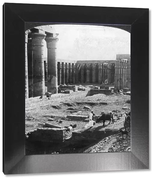 The Temple of Luxor, Thebes, Egypt, c1900. Artist: Underwood & Underwood