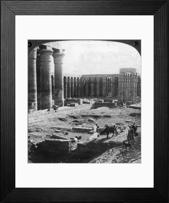 Framed Print : The Temple of Luxor, Thebes, Egypt, c1900. Artist: Underwood & Underwood Framed Print : The Temple of Luxor, Thebes, Egypt, c1900. Artist: Underwood & Underwood