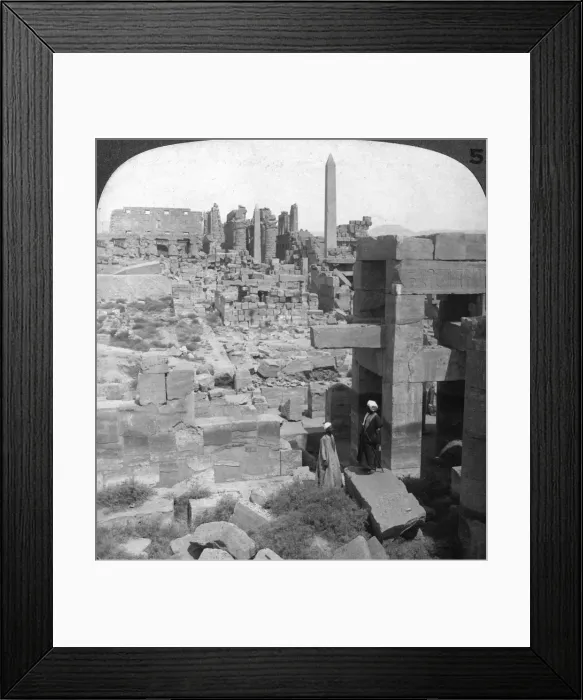 Framed Print : The entire length of the gigantic Temple of Karnak, Thebes, Egypt, 1905. Artist: Underwood & Underwood Framed Print : The entire length of the gigantic Temple of Karnak, Thebes, Egypt, 1905. Artist: Underwood & Underwood