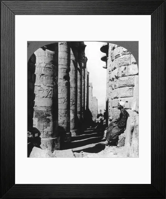 Framed Print : The famous colonnade in the great Temple at Karnak, Thebes, Egypt, 1905. Artist: Underwood & Underwood Framed Print : The famous colonnade in the great Temple at Karnak, Thebes, Egypt, 1905. Artist: Underwood & Underwood
