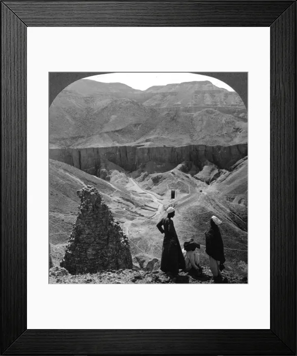 Framed Print : Valley of the kings tombs at Thebes, Egypt, 1905. Artist: Underwood & Underwood Framed Print : Valley of the kings tombs at Thebes, Egypt, 1905. Artist: Underwood & Underwood
