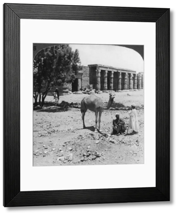 Framed Print : Looking north to the temple of Sethos I, Thebes, Egypt, 1905. Artist: Underwood & Underwood Framed Print : Looking north to the temple of Sethos I, Thebes, Egypt, 1905. Artist: Underwood & Underwood
