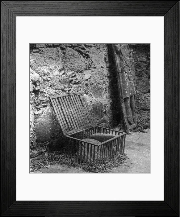 Framed Print : St Columbas stone pillow, early 20th century Framed Print : St Columbas stone pillow, early 20th century
