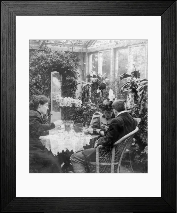 Framed Print : Afternoon tea, late 19th century Framed Print : Afternoon tea, late 19th century