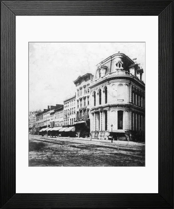 Framed Print : Genesee Street, Utica, New York, USA, early 20th century Framed Print : Genesee Street, Utica, New York, USA, early 20th century