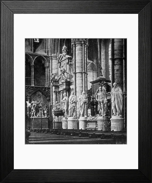 Framed Print : Statesmans Corner, Westminster Abbey, London, early 20th century Framed Print : Statesmans Corner, Westminster Abbey, London, early 20th century