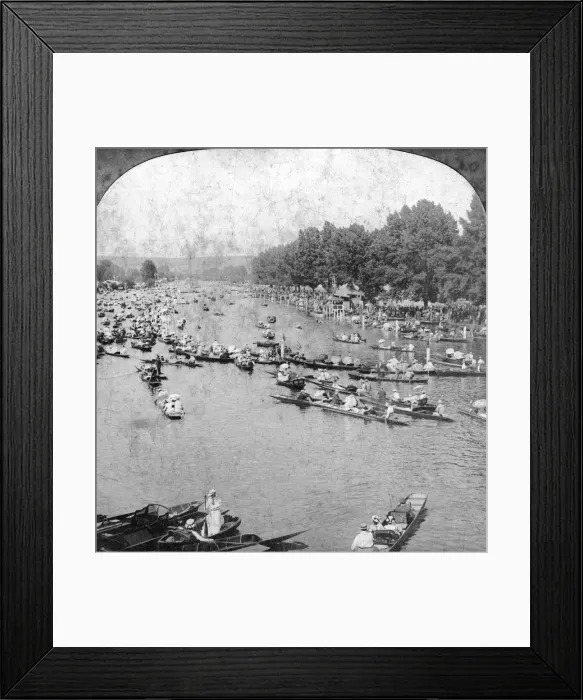 Framed Print : Henley Regatta, Henley-on-Thames, London, 1901. Artist: ME Wright Framed Print : Henley Regatta, Henley-on-Thames, London, 1901. Artist: ME Wright