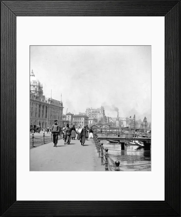 Framed Print : The Bund, Shanghai, China, early 20th century. Artist: J Dearden Holmes Framed Print : The Bund, Shanghai, China, early 20th century. Artist: J Dearden Holmes