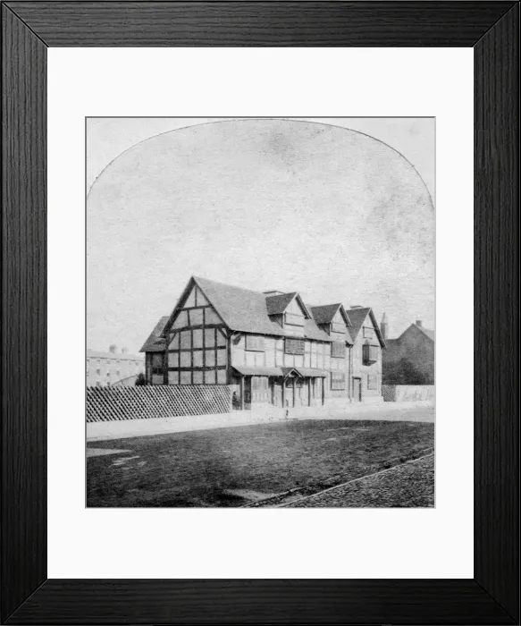 Framed Print : William Shakespeares house, Henley Street, Stratford-upon-Avon, Warwickshire, late 19th century Framed Print : William Shakespeares house, Henley Street, Stratford-upon-Avon, Warwickshire, late 19th century