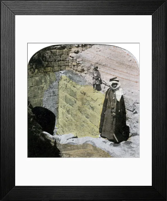 Framed Print : Entrance to the Virgins Fountain, Jerusalem, Israel, late 19th century Framed Print : Entrance to the Virgins Fountain, Jerusalem, Israel, late 19th century