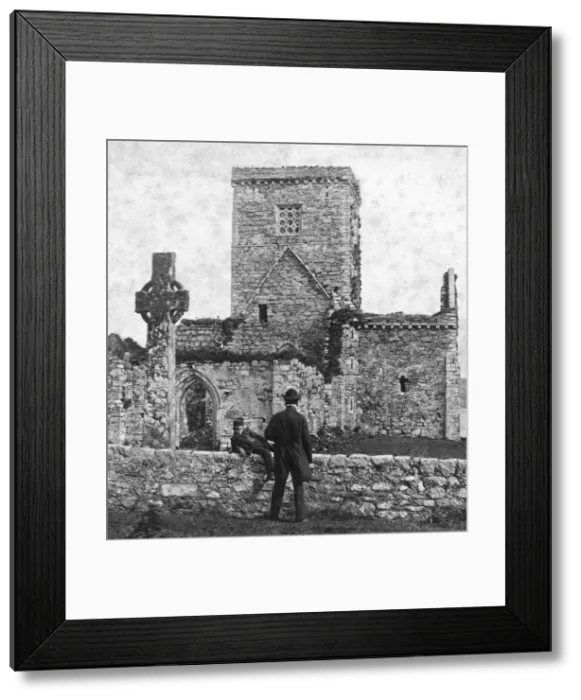 Framed Print : Ruins of the cathedral and St Martins Cross, Iona, Argyll and Bute, Scotland, late 19th century. Artist: George Washington Wilson Framed Print : Ruins of the cathedral and St Martins Cross, Iona, Argyll and Bute, Scotland, late 19th century. Artist: George Washington Wilson