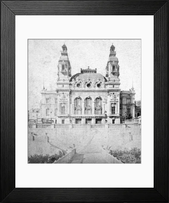 Framed Print : The casino at Monte Carlo, Monaco, late 19th century. Artist: Alfredo Noack Framed Print : The casino at Monte Carlo, Monaco, late 19th century. Artist: Alfredo Noack