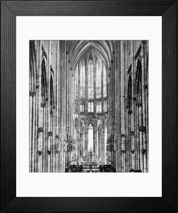 Framed Print : Interior of Cologne Cathedral, early 20th century Framed Print : Interior of Cologne Cathedral, early 20th century