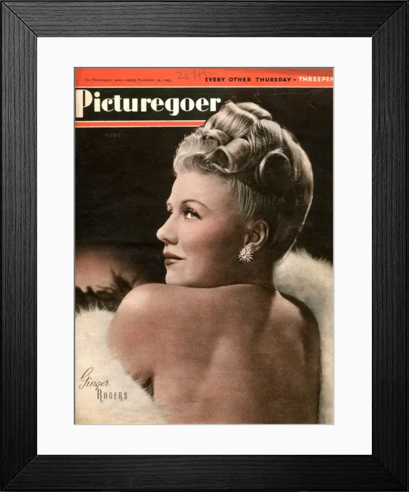 Framed Print : Ginger Rogers (1911-1995), American actress, 1945 Framed Print : Ginger Rogers (1911-1995), American actress, 1945