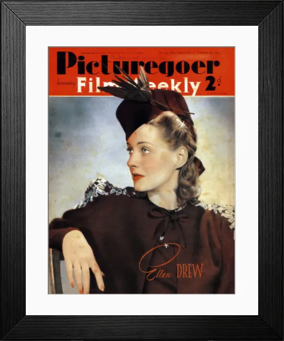 Framed Print : Ellen Drew (1915-2003), American actress, 1940 Framed Print : Ellen Drew (1915-2003), American actress, 1940
