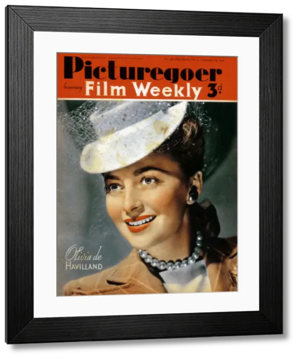 Framed Print : Olivia de Havilland (b1916), American actress, 1940 Framed Print : Olivia de Havilland (b1916), American actress, 1940