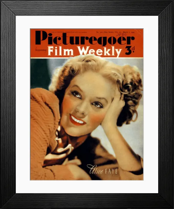 Framed Print : Alice Faye (1915-1998), American actress, 1941 Framed Print : Alice Faye (1915-1998), American actress, 1941