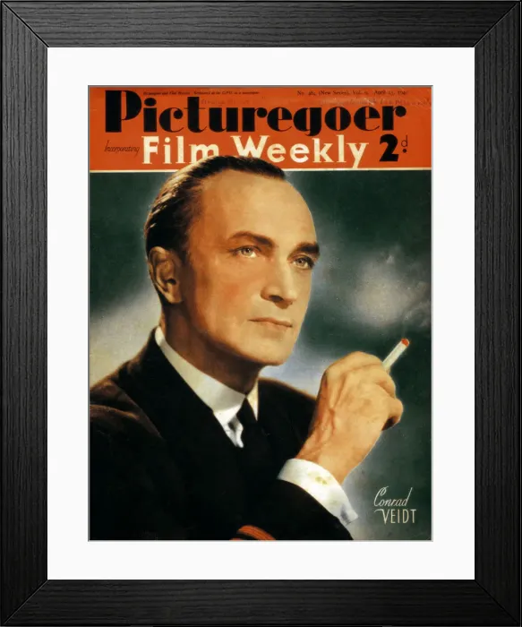 Framed Print : Conrad Veidt (1893-1943), German actor, 1940 Framed Print : Conrad Veidt (1893-1943), German actor, 1940