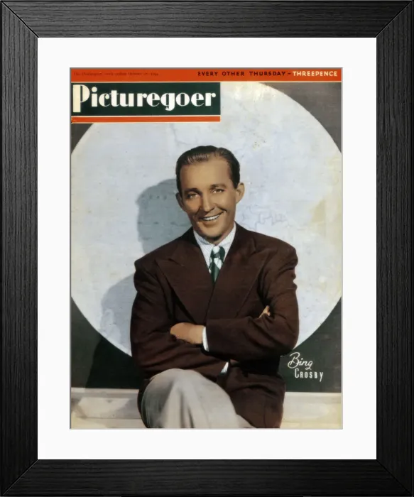 Framed Print : Bing Crosby (1903-1977), American singer and actor, 1944 Framed Print : Bing Crosby (1903-1977), American singer and actor, 1944
