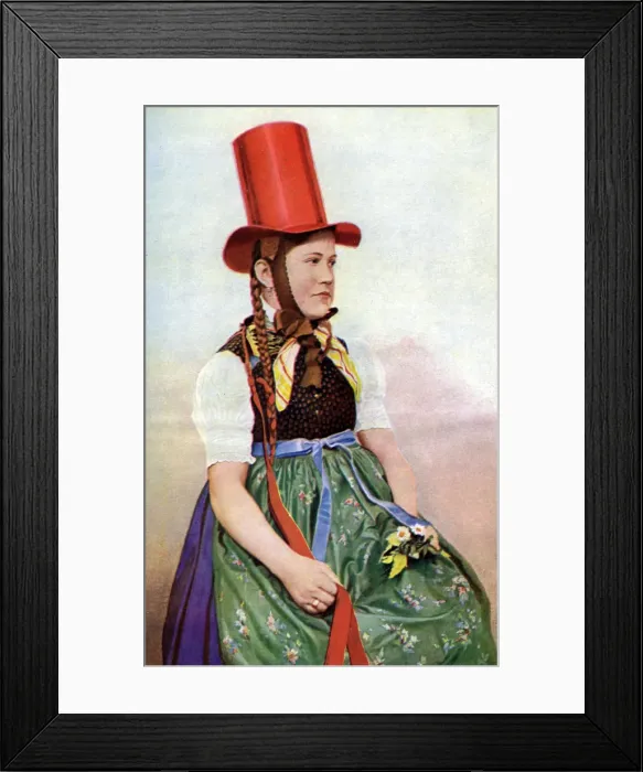 Framed Print : A forest maiden in her Sunday frock, 1922. Artist: Georg Haeckel Framed Print : A forest maiden in her Sunday frock, 1922. Artist: Georg Haeckel