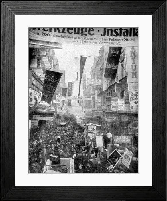 Framed Print : Leipzigs great advertisement parade, Leipzig, Germany, 1922 Framed Print : Leipzigs great advertisement parade, Leipzig, Germany, 1922